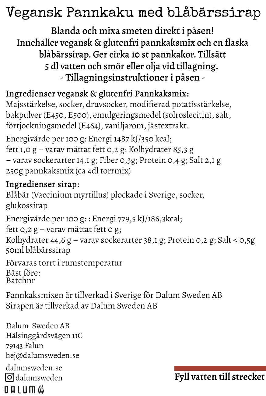 Friluftsmat Pannkaku